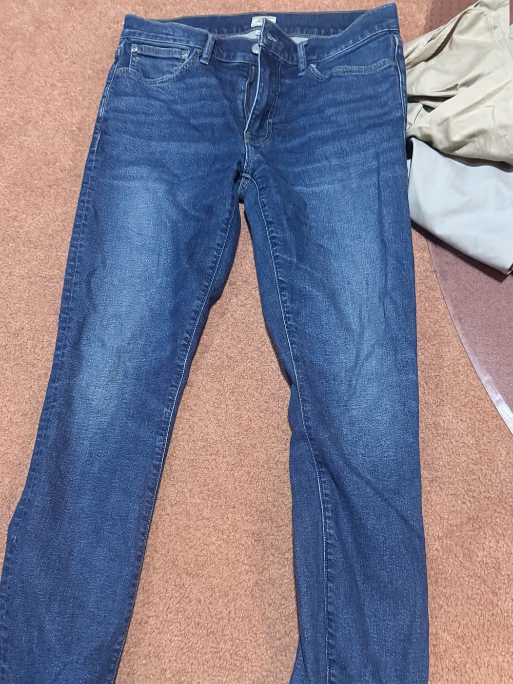 J. Crew Straight-Leg Men's Dark Blue Denim Jeans